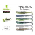Kit Découverte Leurre Souple - Tipsy SXL 76 Clear Water 3" 7.6cm - Gunki