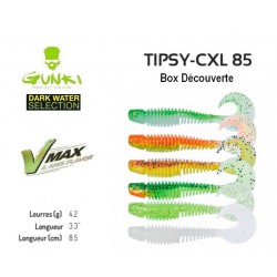 Kit Découverte Leurre Souple - Tipsy CXL 85 Dark Water 3.3" 8.5cm - Gunki