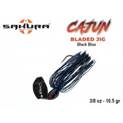 Chatterbait Cajun Bladed Jig - Black Blue 10.5 gr - Sakura