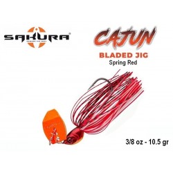 Chatterbait Cajun Bladed Jig - Spring Red 10.5 gr - Sakura