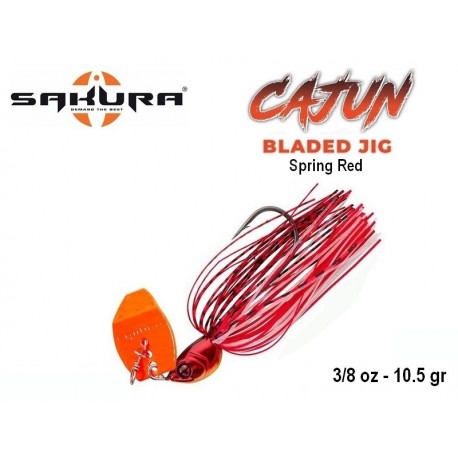Chatterbait Cajun Bladed Jig - Spring Red 10.5 gr - Sakura