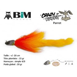 Leurre Hybride - Crazy Rabbit  20cm TP 15g H4/0 - Parrot - BIM