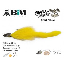 Leurre Hybrid - Crazy Rabbit  20cm TP 15g H4/0 - Chart Yellow - BIM