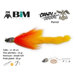 Leurre Hybride - Crazy Rabbit  20cm TP 15g H4/0 - Parrot - BIM